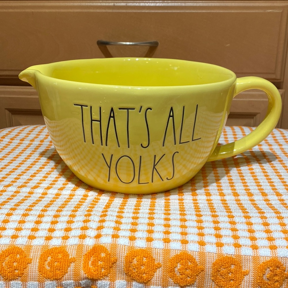 Yellow Rae Dunn Mixing Bowl